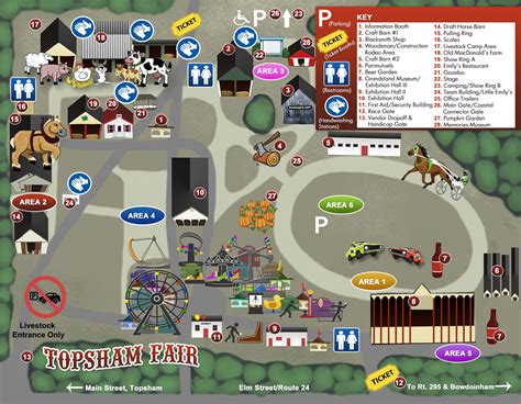 Fair Area Map | Topsham Fair