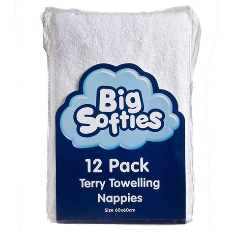 Big Softies Terry Towelling Nappies 12's