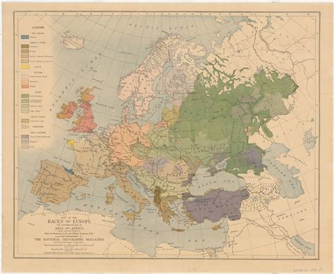 Map of the races of Europe (1919) - Vivid Maps