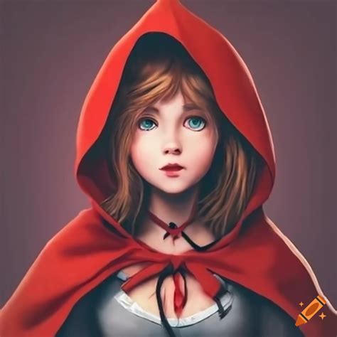 Illustration of little red riding hood on Craiyon
