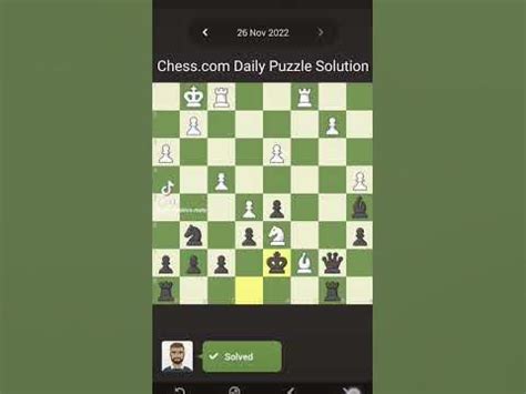 Chess.com Daily Puzzle Solution - YouTube