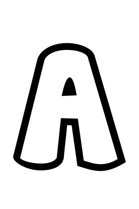 the letter a is black and white