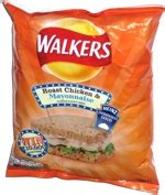 Walkers Roast Chicken & Mayonnaise Flavour Potato Crisps