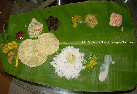 Onam Sadya - Authentic Kerala Recipes - Indusladies.com