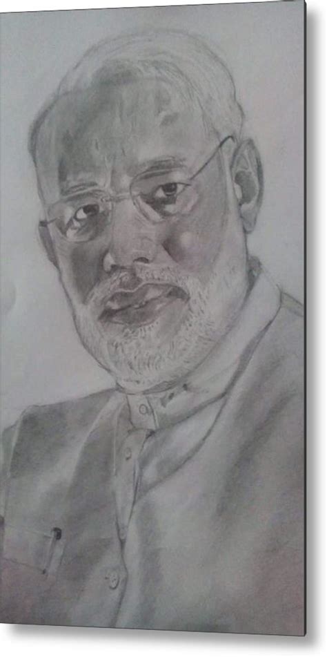 Drawing Narendra Modi Pencil Sketch - Download Free Mock-up