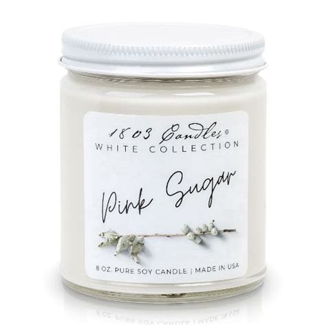 Pink Sugar Soy Candle. 1803 Candles - Best Scented Soy Candles!