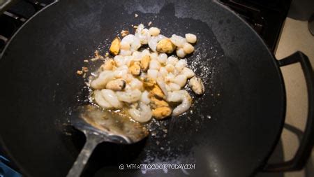 Salted Egg Yolk Seafood Pasta with Black Truffles