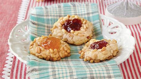 Jam-Filled Pine Nut Cookies Recipe - BettyCrocker.com