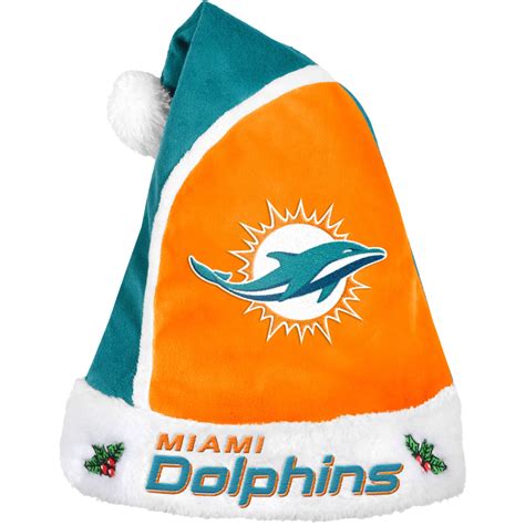 Forever Collectibles NFL 2015 Santa Hat, Miami Dolphins - Walmart.com