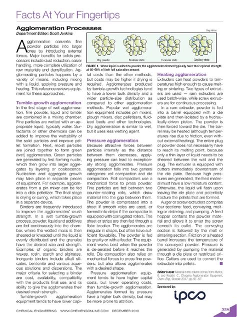 Agglomeration Processes | PDF | Extrusion | Sintering