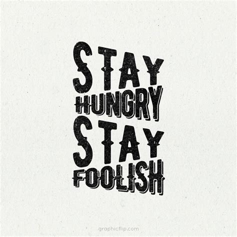 Stay Hungry Stay Foolish - Inspirational Quote Poster - Super Dev Resources