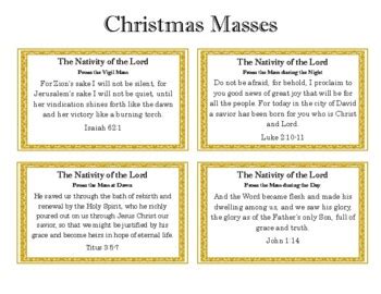 Christmas Scripture Verse Memory Cards by Little Chickadee Creations