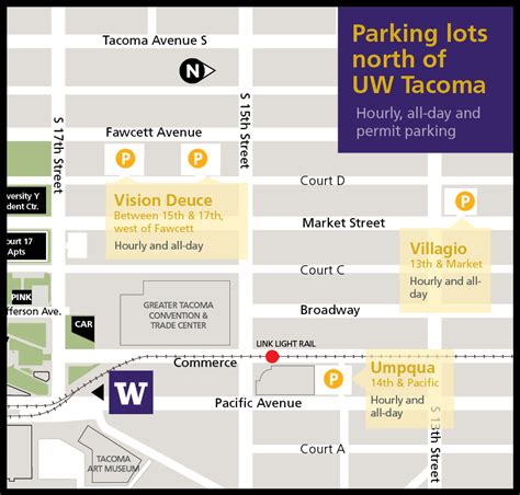 Parking Maps | Transportation Services | University of Washington Tacoma