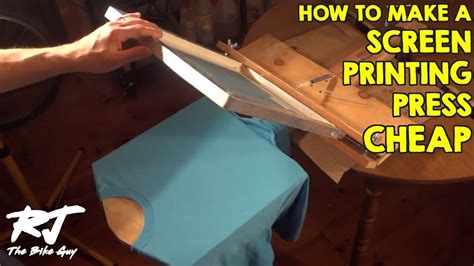 How To Build A Cheap T Shirt Screen Printing Press - YouTube