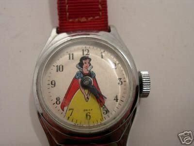 SNOW WHITE WATCH W/ORIG. RED BAND DISNEY VINTAGE 1950S? | #28021116