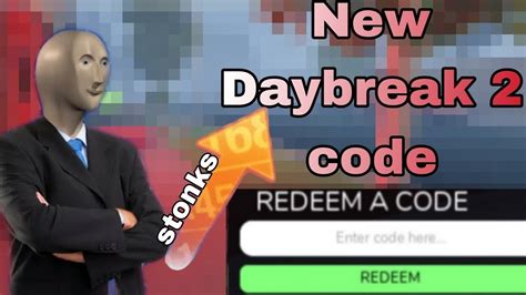 New Roblox Daybreak 2 code!!! - YouTube