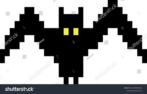 Halloween Bat Isolated Vector Pixel Art Stock Vector (Royalty Free) 2044942625 | Shutterstock