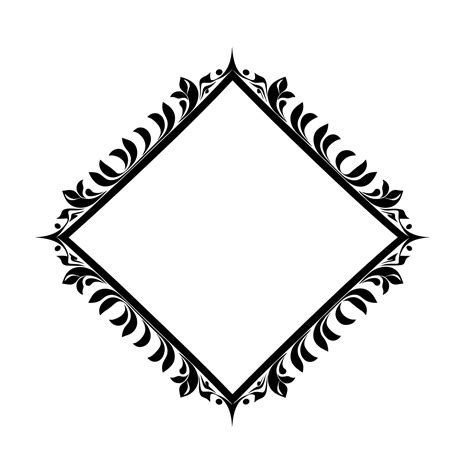 Free Decorative Rectangle frame with corner vector illustration ...