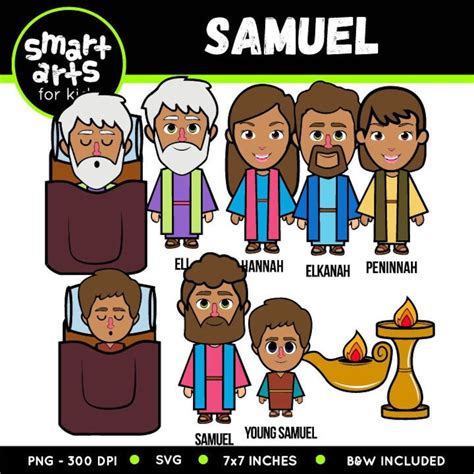 Samuel Clip Art Bible Based Bible Characters VBS Instant Download SVG ...