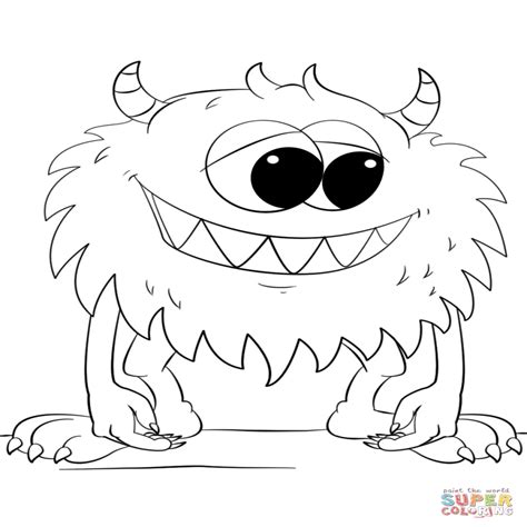 Cartoon Monster Coloring Pages at GetDrawings | Free download