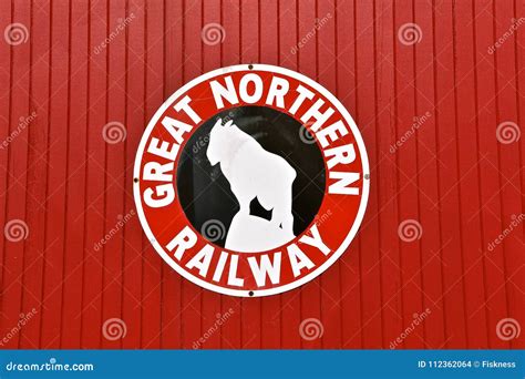 Great Northern Railway Logo Editorial Stock Image - Image of railroad, logo: 112362064