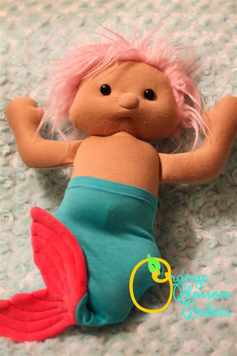 Oona the Baby Mermaid Doll by OrangeBlossomBabies on Etsy https://www.etsy.com/listing/223344239 ...