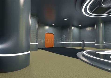 3D Rendering Teleporter Room Stock Illustration - Illustration of spaceship, light: 313532659