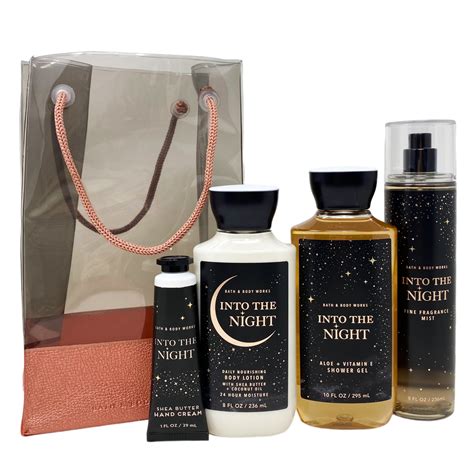 Bath & Body Works Into the Night Gift Bag Set - Fine Fragrance Mist ...