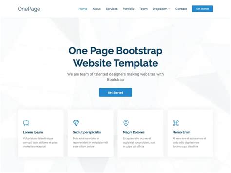 Bootstrap One Page Templates | BootstrapMade