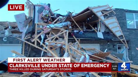 Clarksville under state of emergency after deadly storms - YouTube