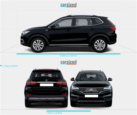 MG RX5 2016-2021 Dimensions Side View