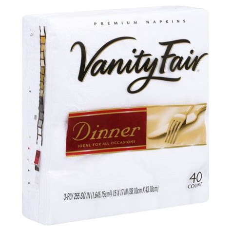 Vanity Fair Dinner Napkins White 3-Ply