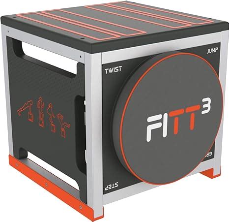 New Image Unisex's FITT Cube Total Body Workout, High Intensity Interval Training Machine, Black ...