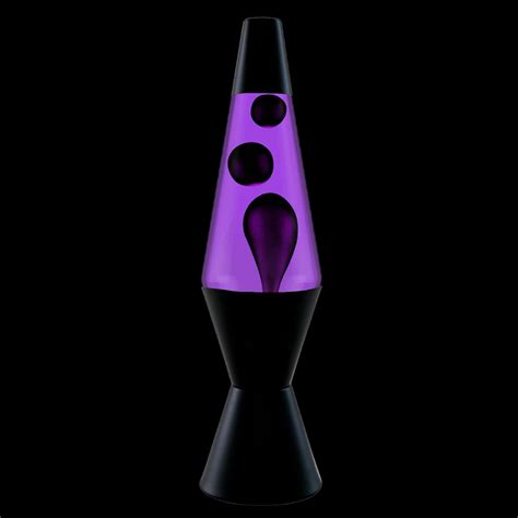 14.5” Purple/Black Lava Lamp – Glow!