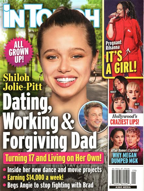 IN TOUCH Magazine February 27 2023 Shiloh Jolie-pitt Brad Pitt - Etsy