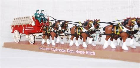 Vintage Budweiser Clydesdale 8 Horse Hitch : Lot 26