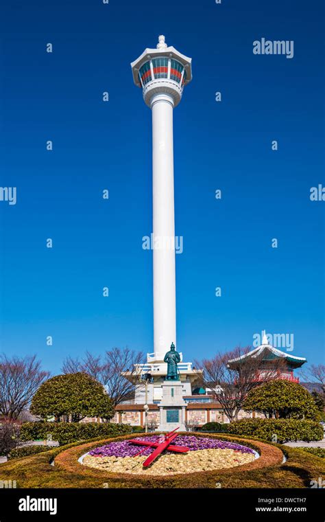 Busan, South Korea at Yongdusan Park and Busan Tower Stock Photo - Alamy