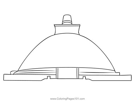 Stupa Rankot Vihara In Polonnaruwa, Sri Lanka Coloring Page for Kids ...