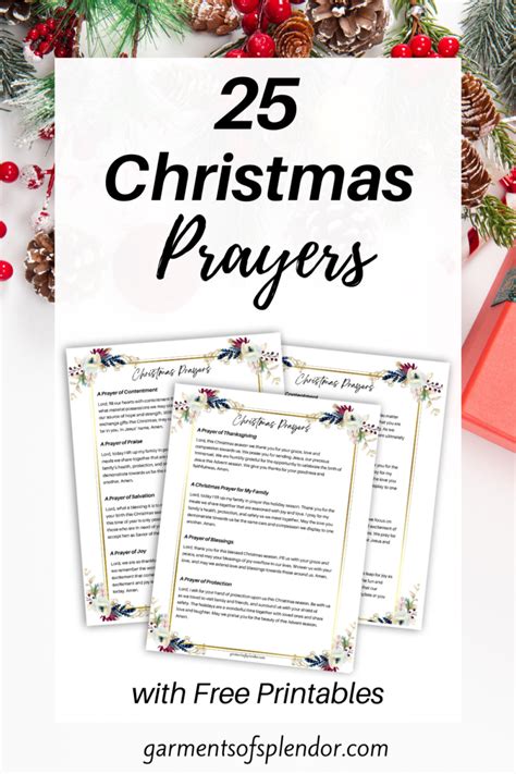 25 Short Christmas Prayers (with Free Printables)