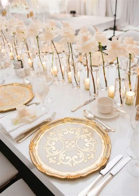 66 Exquisite Gold And White Wedding Ideas - Weddingomania