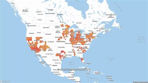 Frontier Communications Internet Service Availability and Coverage Maps | BestNeighborhood.org