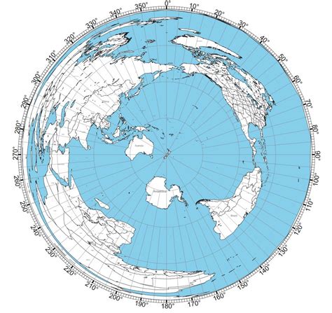 Great circle map centered on ham radio station ZL4KF, near Westport – ZL4KF