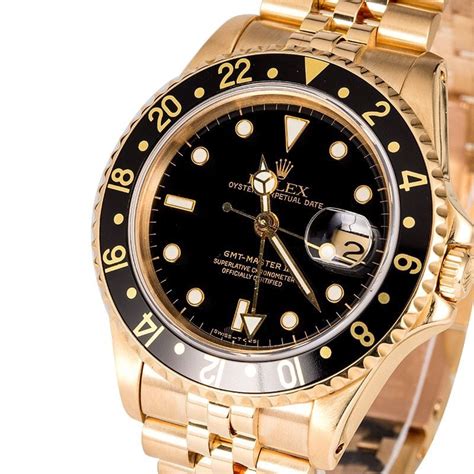 Rolex GMT Master II 16718 Jubilee 18K Yellow Gold