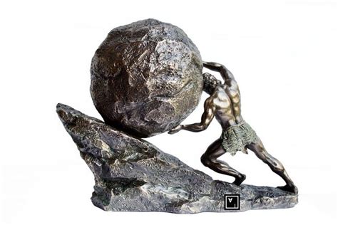 Sisyphus Statue.sisyphus Who Pushes the Eternal Boulder. - Etsy ...