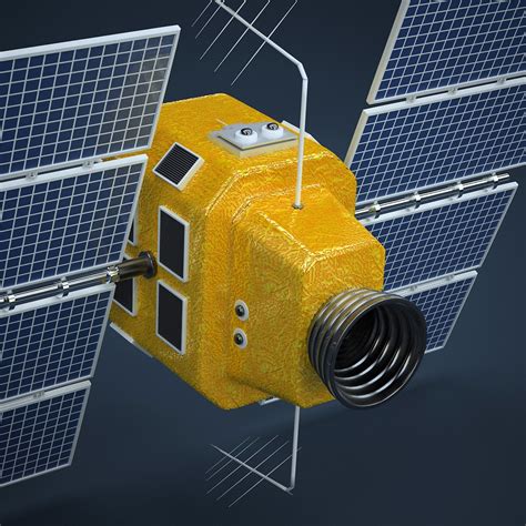 gps satellite 3d model