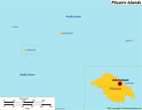 The Pitcairn Islands Maps | Detailed Maps of The Pitcairn Islands