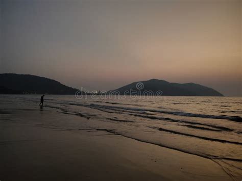 Beautiful Evening at Karwar Beach Stock Image - Image of wave, adults ...