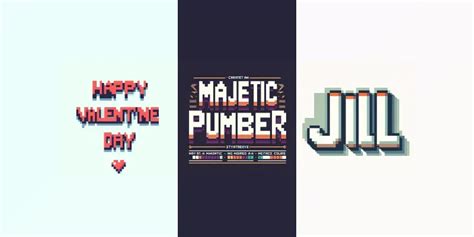 8bit Pixel Art Typography Generator App | PromptBase