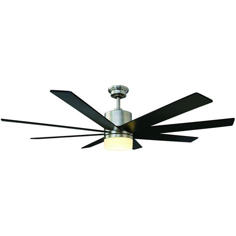 Home Decorators Collection Kingsbrook 60 in. LED Indoor Brushed Nickel Ceiling Fan-51608 - The ...