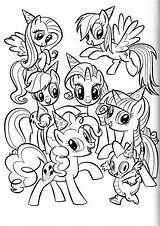 My Little Pony Coloring Pages All Ponies sketch template